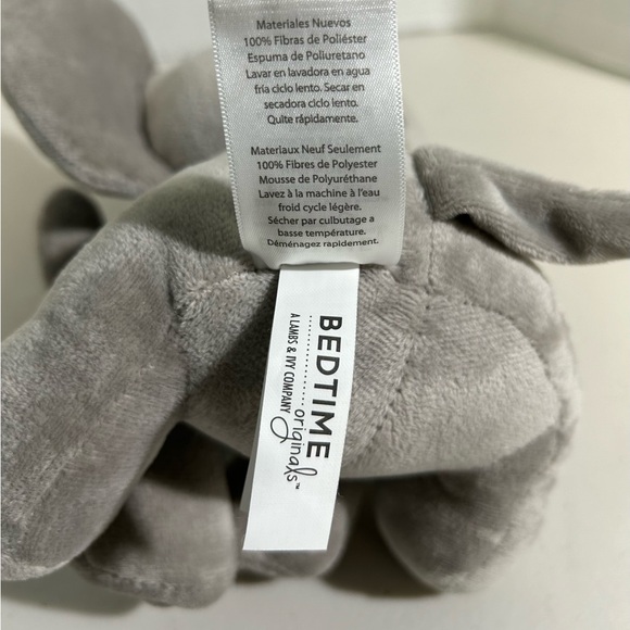 Bedtime Originals Plush Elephant 9” Stuffed Animal Humphrey Gray - Picture 6 of 6